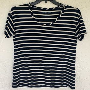 Blue/white Striped Draper James Shirt
